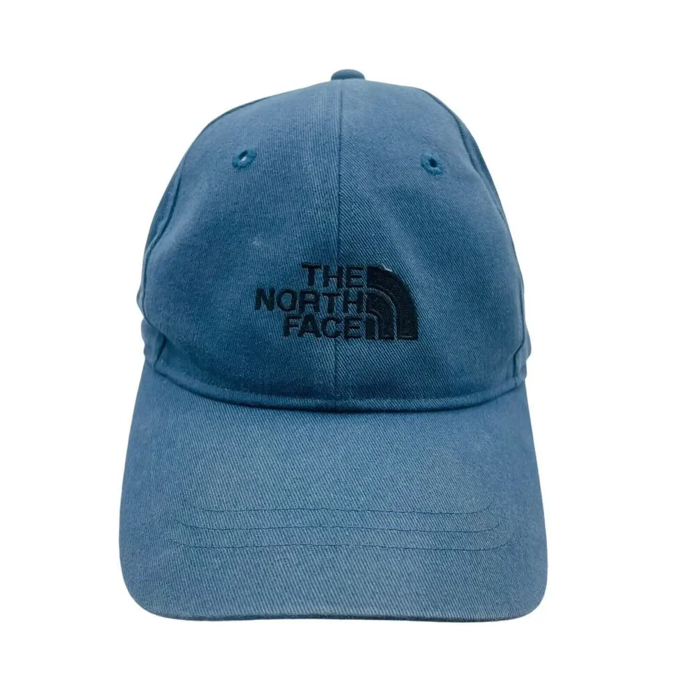 North Face TNF Blue 100% Cotton Strapback Hat Cap